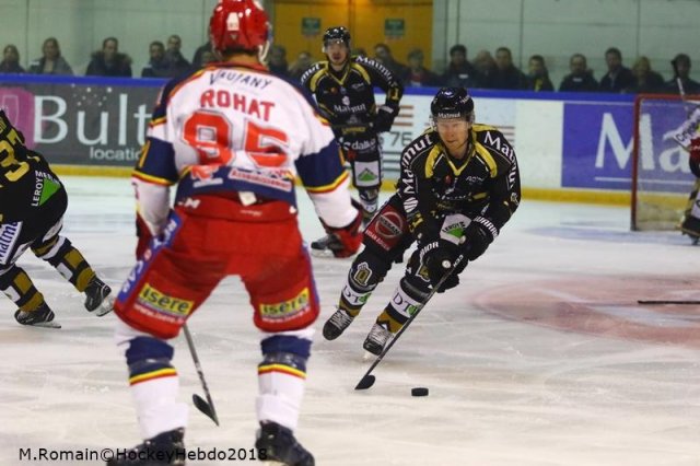 Photo hockey match Rouen - Grenoble  le 04/12/2018