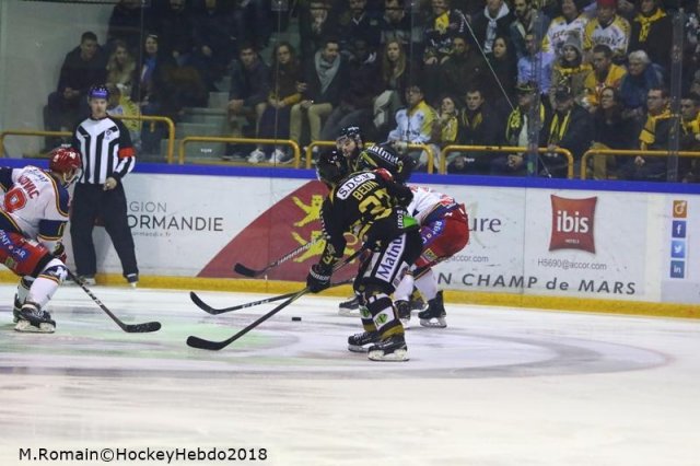 Photo hockey match Rouen - Grenoble  le 04/12/2018