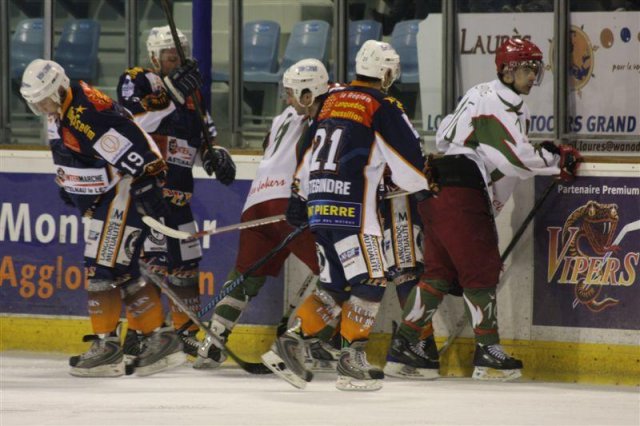 Photo hockey match Montpellier  - Cergy-Pontoise le 14/03/2009