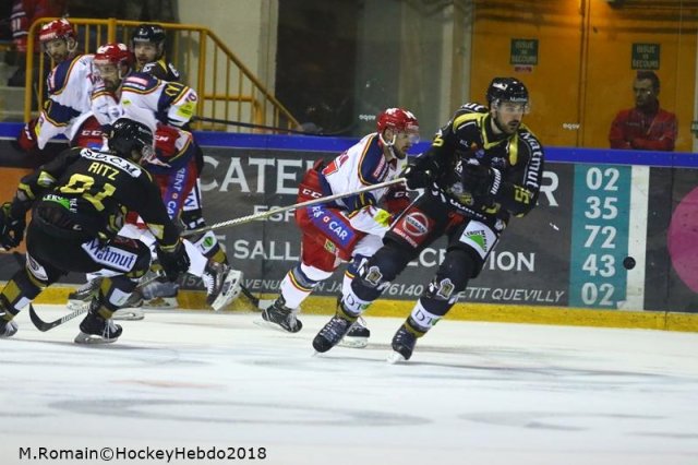 Photo hockey match Rouen - Grenoble  le 04/12/2018