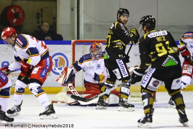 Photo hockey match Rouen - Grenoble  le 04/12/2018