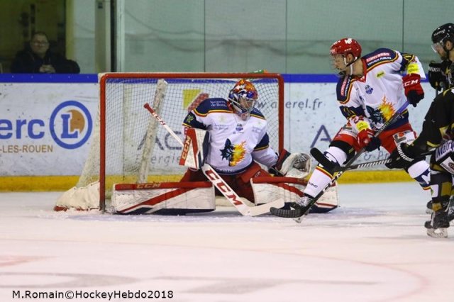 Photo hockey match Rouen - Grenoble  le 04/12/2018