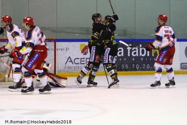 Photo hockey match Rouen - Grenoble  le 04/12/2018