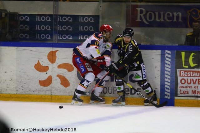Photo hockey match Rouen - Grenoble  le 04/12/2018