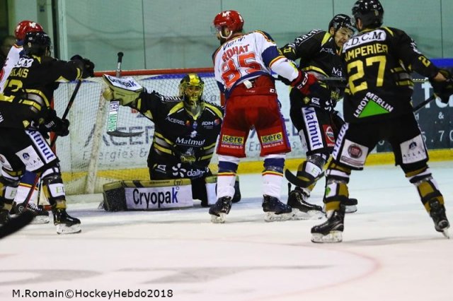 Photo hockey match Rouen - Grenoble  le 04/12/2018