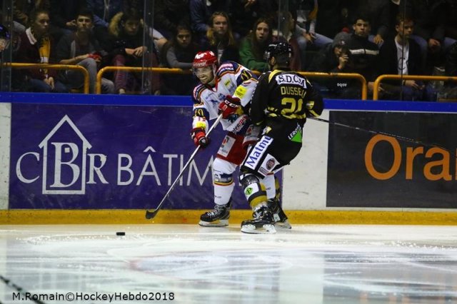Photo hockey match Rouen - Grenoble  le 04/12/2018