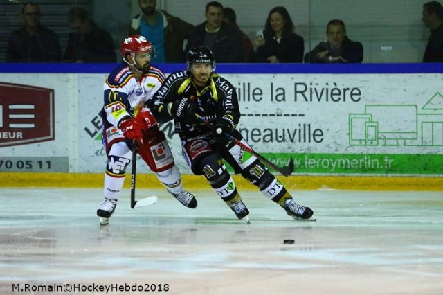 Photo hockey match Rouen - Grenoble  le 04/12/2018