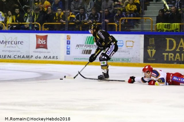 Photo hockey match Rouen - Grenoble  le 04/12/2018