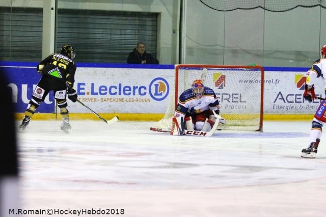 Photo hockey match Rouen - Grenoble  le 04/12/2018