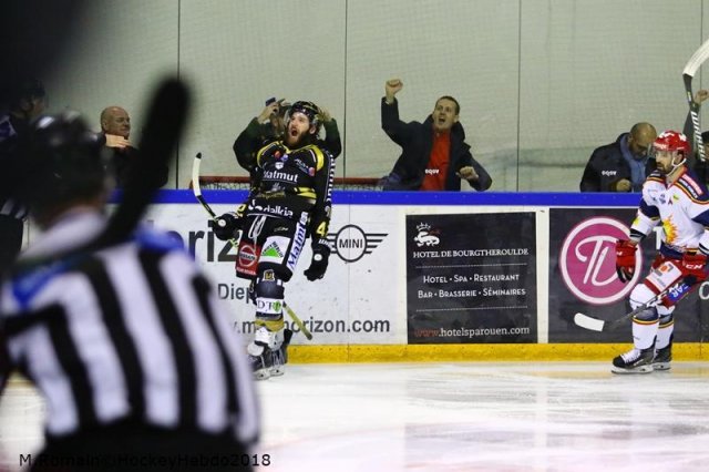 Photo hockey match Rouen - Grenoble  le 04/12/2018