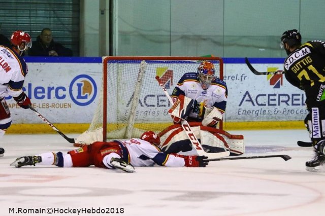 Photo hockey match Rouen - Grenoble  le 04/12/2018