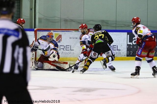 Photo hockey match Rouen - Grenoble  le 04/12/2018