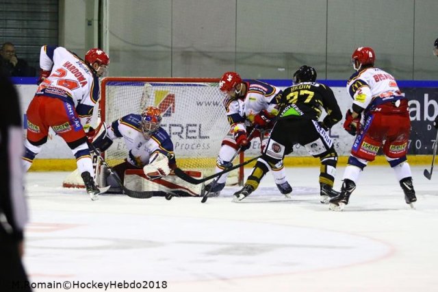Photo hockey match Rouen - Grenoble  le 04/12/2018