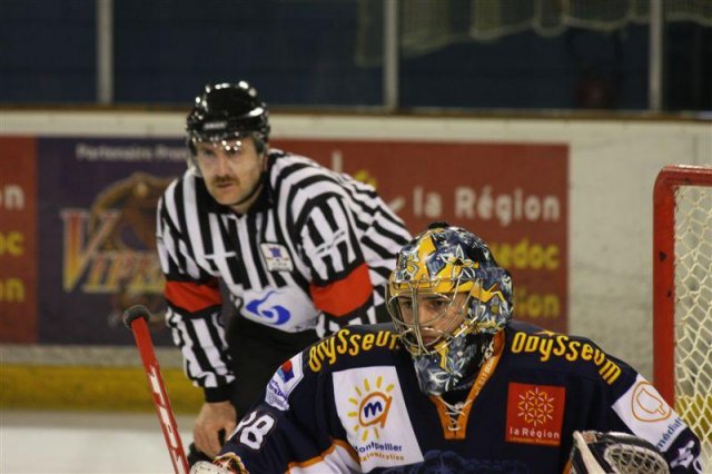 Photo hockey match Montpellier  - Cergy-Pontoise le 14/03/2009