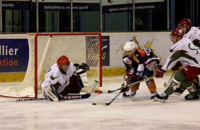 Photo hockey match Montpellier  - Cergy-Pontoise le 14/03/2009