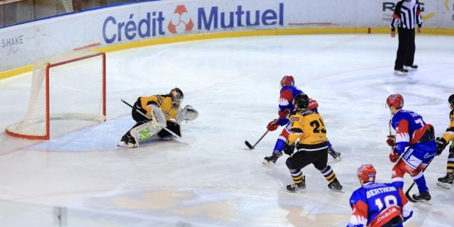 Photo hockey match Lyon - Strasbourg  le 06/12/2018