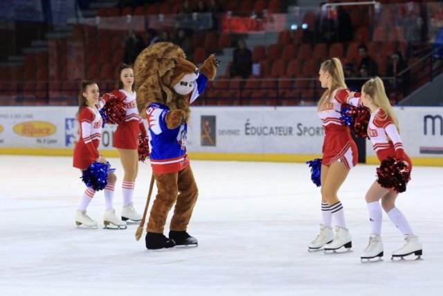 Photo hockey match Lyon - Strasbourg  le 06/12/2018