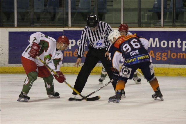 Photo hockey match Montpellier  - Cergy-Pontoise le 14/03/2009