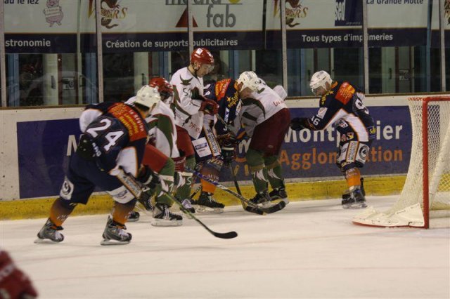 Photo hockey match Montpellier  - Cergy-Pontoise le 14/03/2009