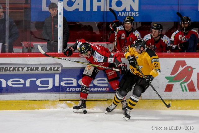 Photo hockey match Amiens  - Strasbourg  le 26/12/2018