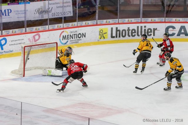 Photo hockey match Amiens  - Strasbourg  le 26/12/2018