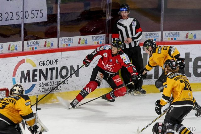 Photo hockey match Amiens  - Strasbourg  le 26/12/2018