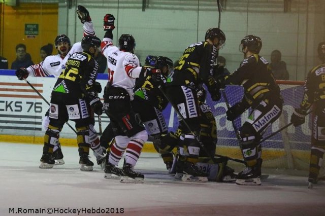 Photo hockey match Rouen - Bordeaux le 28/12/2018