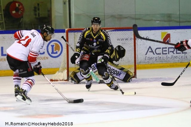 Photo hockey match Rouen - Bordeaux le 28/12/2018