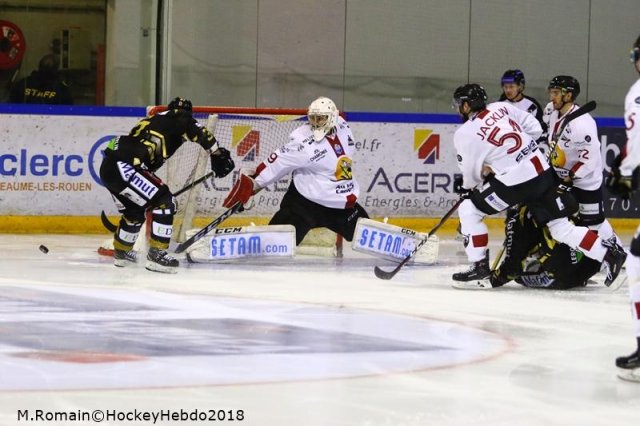 Photo hockey match Rouen - Chamonix  le 02/01/2019