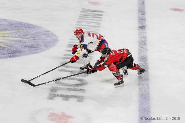 Photo hockey match Amiens  - Grenoble  le 04/01/2019