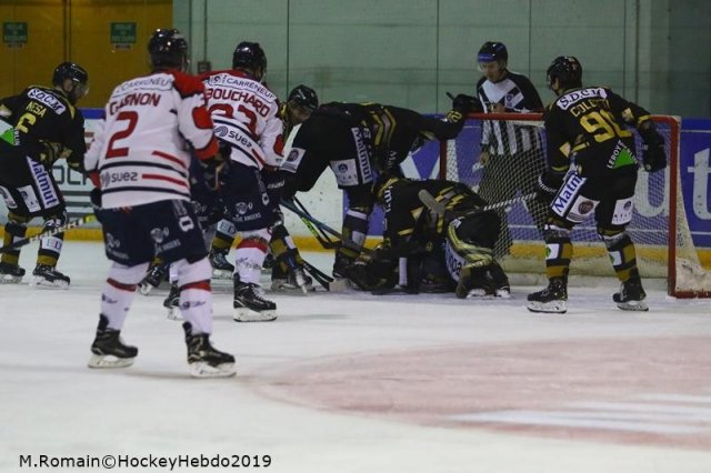 Photo hockey match Rouen - Angers  le 06/01/2019