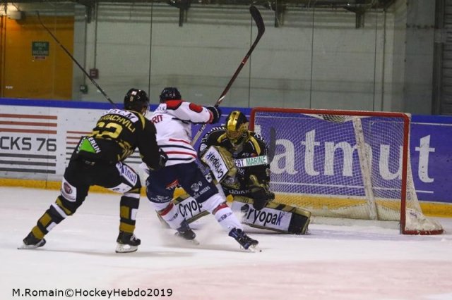 Photo hockey match Rouen - Angers  le 06/01/2019