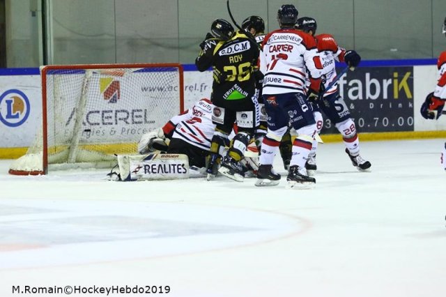 Photo hockey match Rouen - Angers  le 06/01/2019