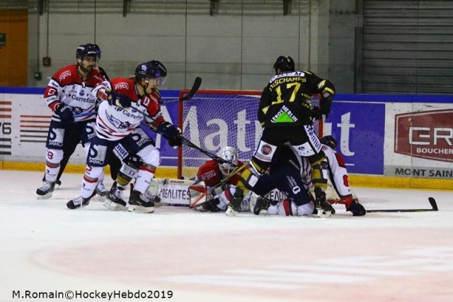 Photo hockey match Rouen - Angers  le 06/01/2019