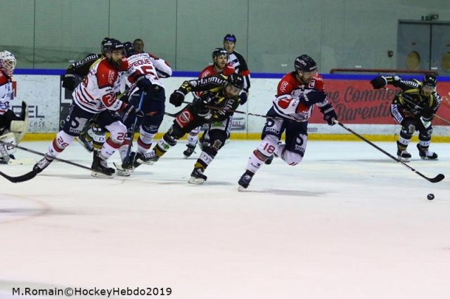 Photo hockey match Rouen - Angers  le 06/01/2019