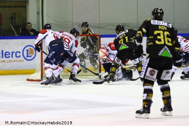 Photo hockey match Rouen - Angers  le 06/01/2019