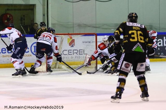 Photo hockey match Rouen - Angers  le 06/01/2019