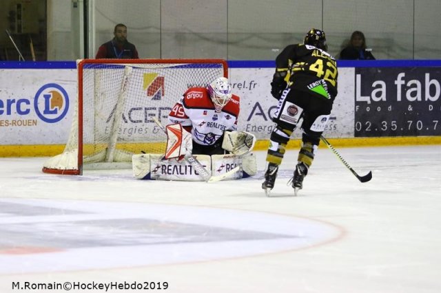 Photo hockey match Rouen - Angers  le 06/01/2019