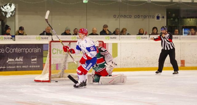 Photo hockey match Anglet - Lyon le 06/01/2019