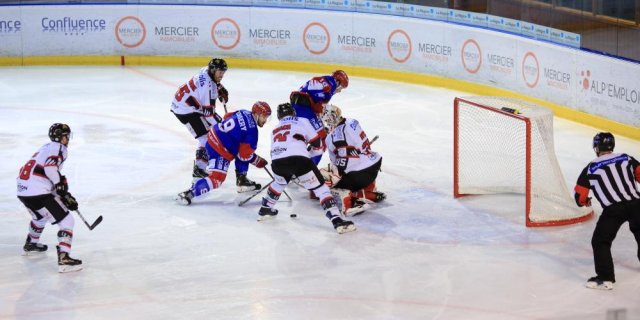 Photo hockey match Lyon - Amiens  le 11/01/2019
