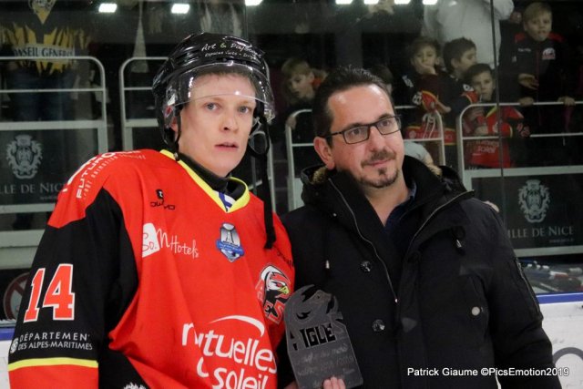 Photo hockey match Nice - Rouen le 11/01/2019