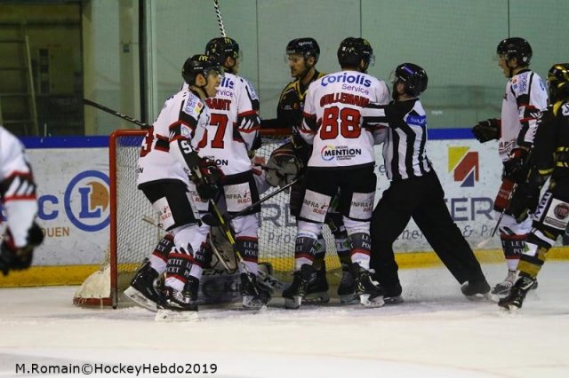 Photo hockey match Rouen - Amiens  le 18/01/2019