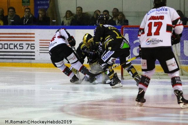 Photo hockey match Rouen - Amiens  le 18/01/2019