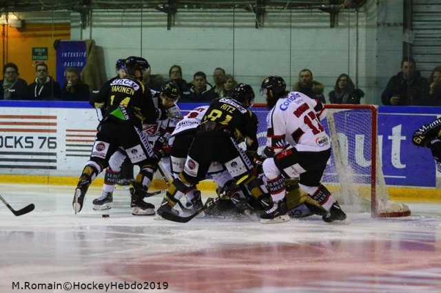 Photo hockey match Rouen - Amiens  le 18/01/2019
