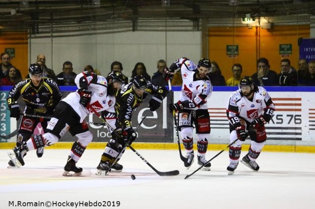 Photo hockey match Rouen - Amiens  le 18/01/2019