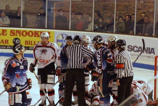 Photo hockey match Angers  - Briançon  le 17/03/2009