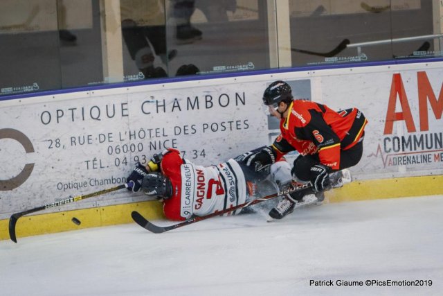 Photo hockey match Nice - Angers  le 22/01/2019