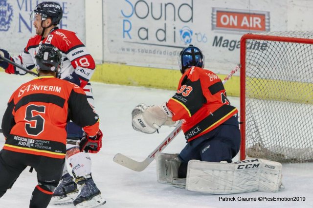 Photo hockey match Nice - Angers  le 22/01/2019