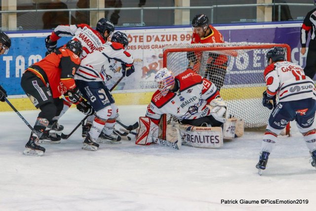 Photo hockey match Nice - Angers  le 22/01/2019