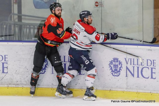 Photo hockey match Nice - Angers  le 22/01/2019